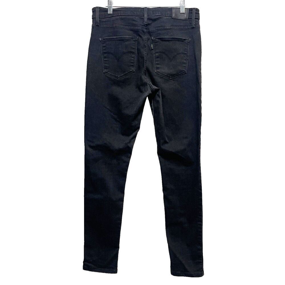 Levi’s Women’s 720 High Rise Super Skinny Jeans 31 Black Stretch Denim Classic - Picture 3 of 12